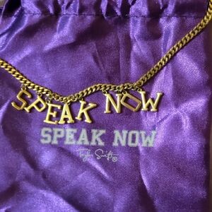 Taylor Swift Official Speak Now Charm Necklace